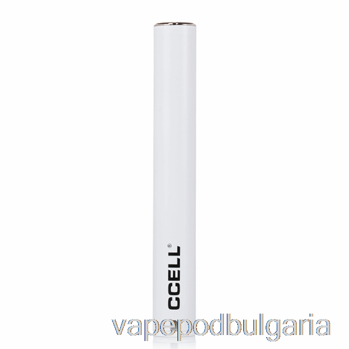 Vape 10000 Дръпки Ccell M3 Plus Vaporizer батерия матово бяло